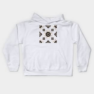 Decorative Royal Floral Gold Pattern Kids Hoodie